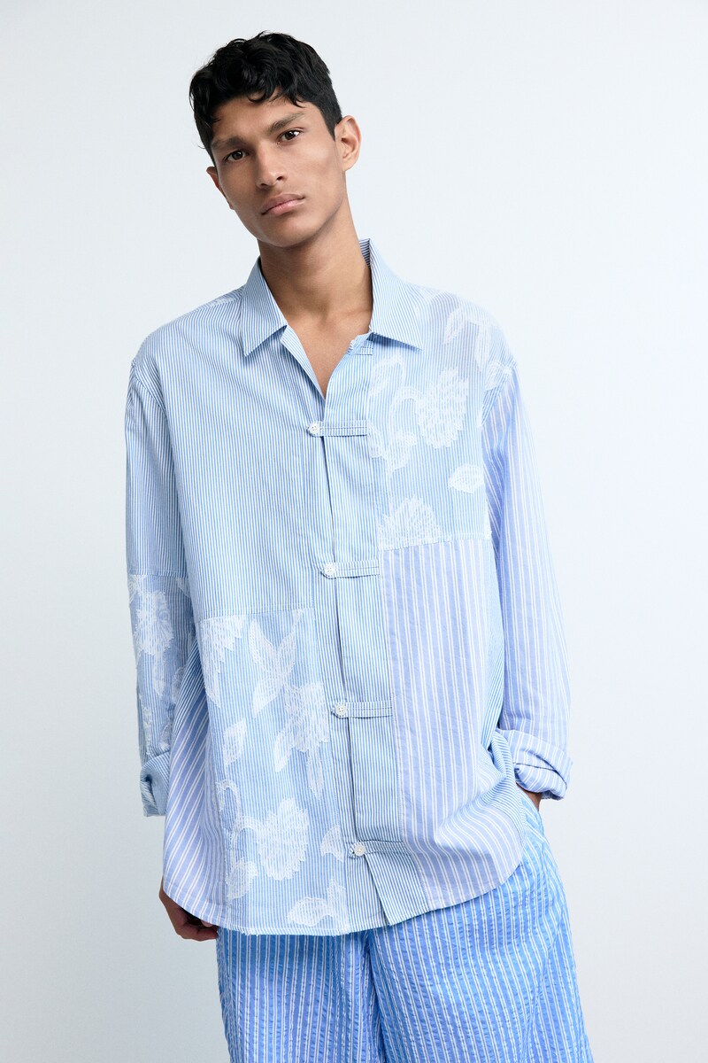 【4サイズ展開】花柄ストライププリントシャツ 2026SS 新作／デシグアル（Desigual） 15,329円