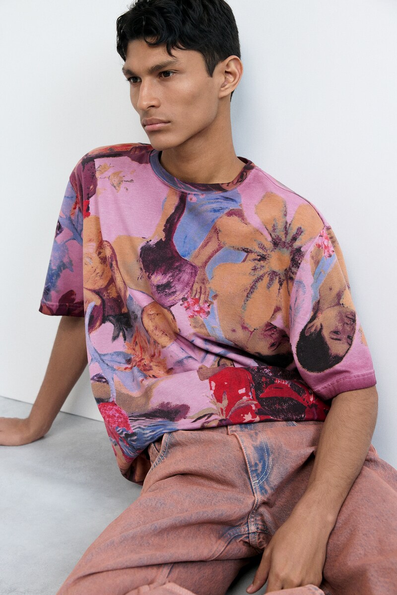【4サイズ展開】花柄プリントTシャツ 2026SS 新作/デシグアル(Desigual)