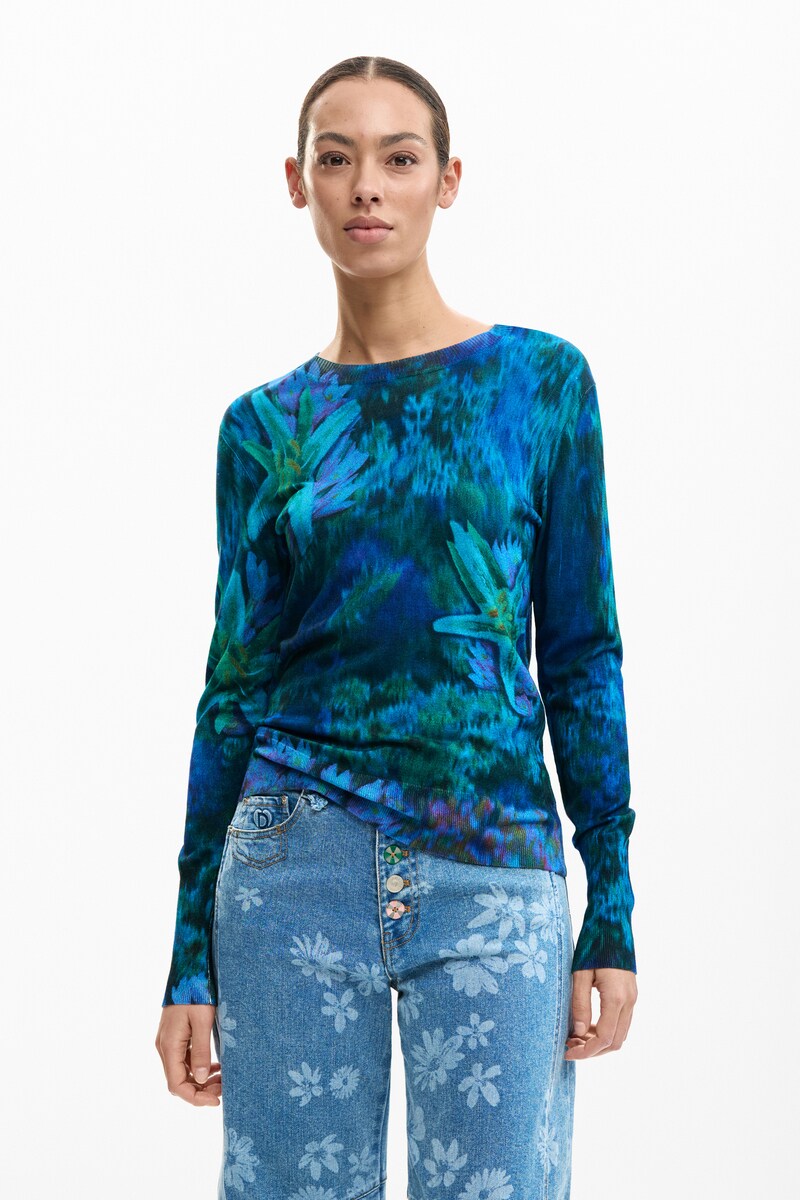 【5サイズ展開】花柄の薄手セーター 2026SS 新作／デシグアル（Desigual）