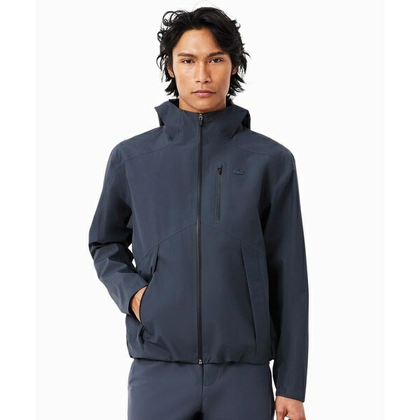 撥水 防風 透湿 3レイヤー 止水ジップ 軽量フーデッドジャケット／ラコステ（LACOSTE）