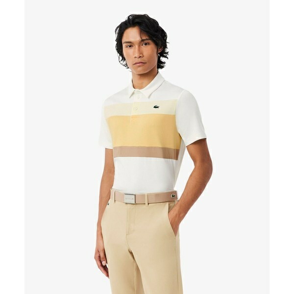 ウルトラドライ ストレッチカラーブロックゴルフポロシャツ／ラコステ（LACOSTE）
