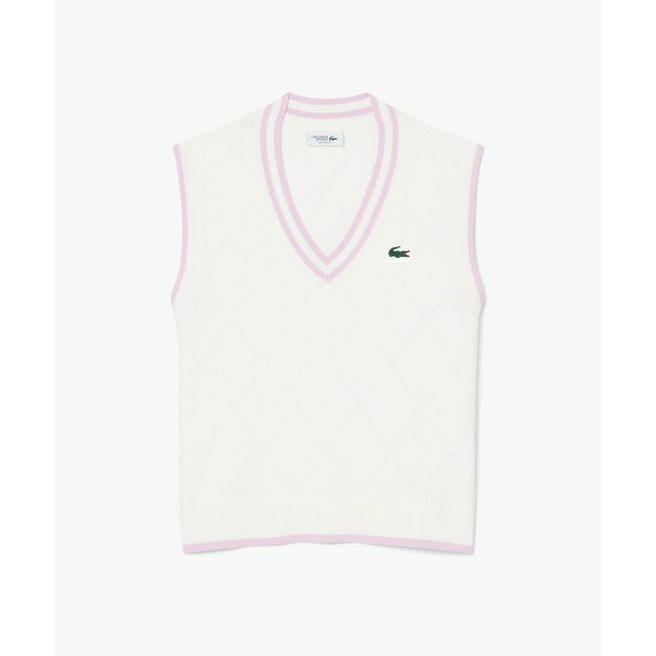 ダイヤモチーフニットベスト／ラコステ（LACOSTE）