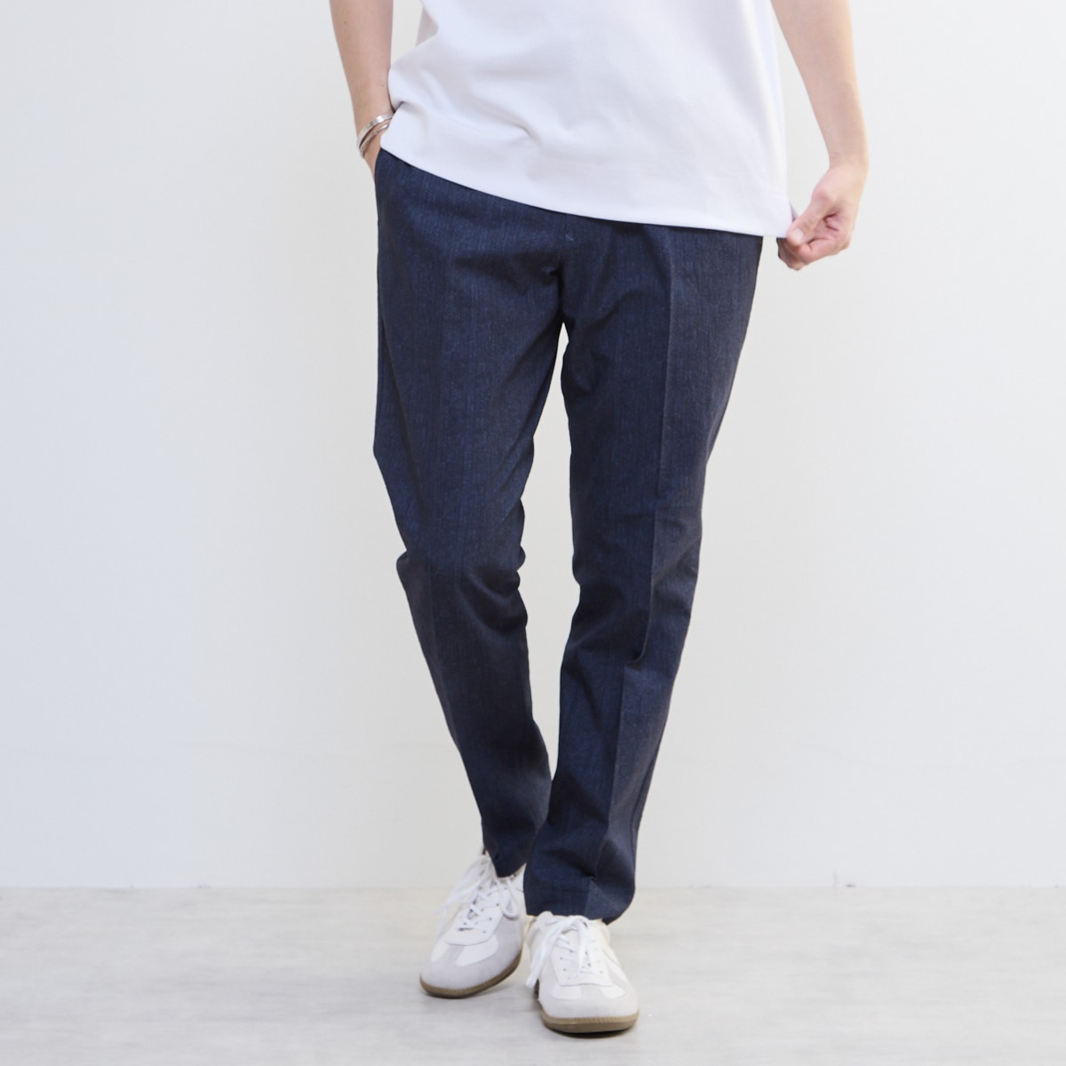 プリントテックサッカーイージーパンツ(セットアップ可)／メンズメルローズ（MEN\u0027S MELROSE） スーツ・セットアップ-メンズファッション