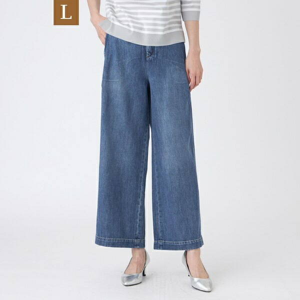 【L】【ウォッシャブル】ブレンドデニムパンツ／トランスワーク（TRANS WORK） 18,469円