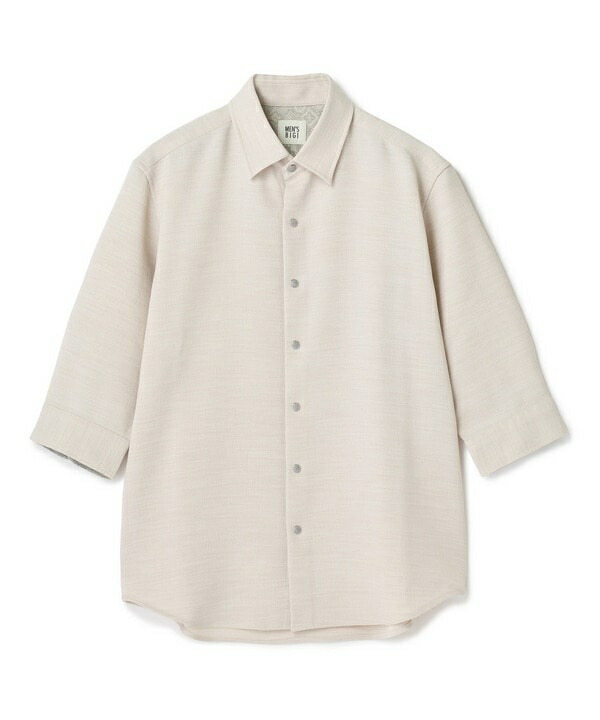 ブッチャー七分袖シャツ＜ストレッチ/イージーケア/吸汗性/通気性＞／メンズビギ（MEN'S BIGI）｜丸井（マルイ）店