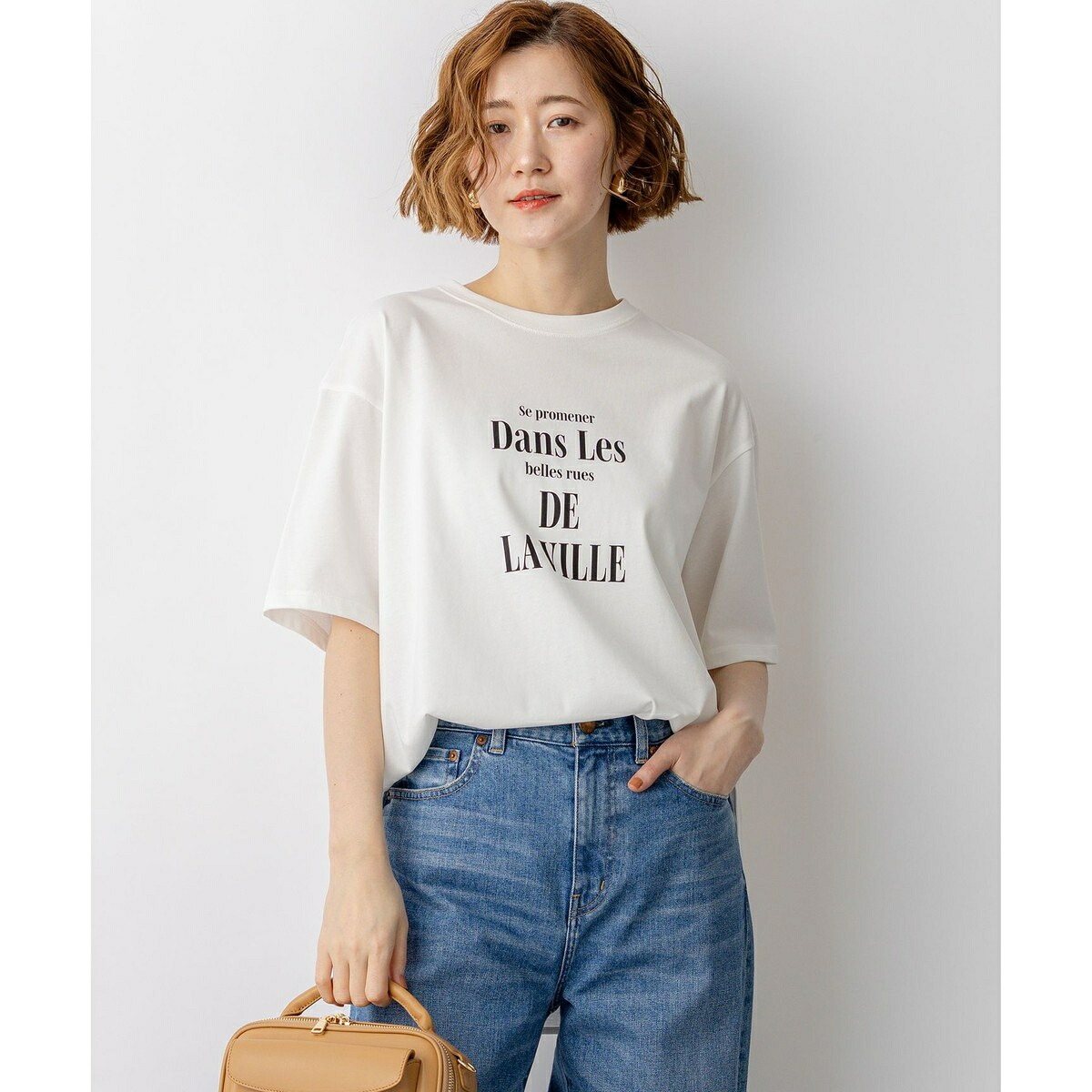 ティーシャツ尻っぽ ロゴタイプTEE／23区（23KU） Tシャツ・カットソー-トップス
