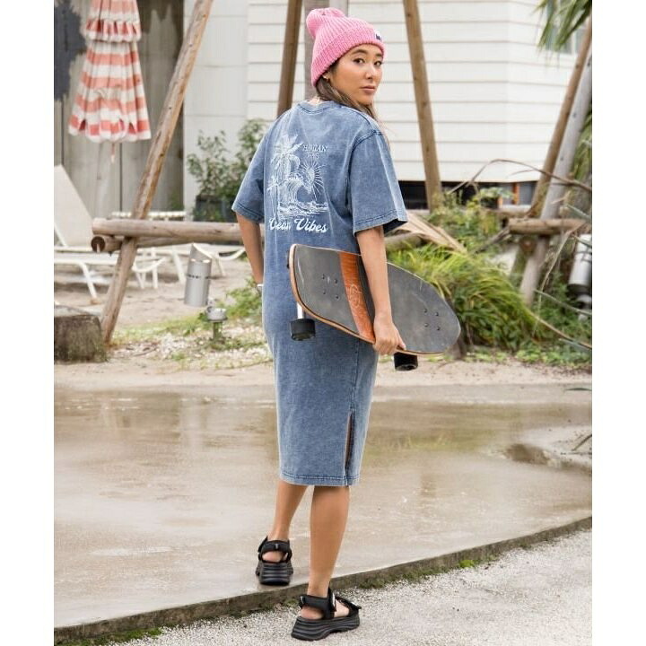 【カヒコ】ケオキTシャツワンピース【SURF＆Palms】／カヒコ（Kahiko）