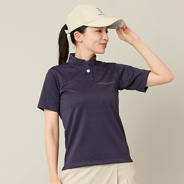 【Women's】ジャカードモックネック/エヌエス23・パー・ニッサゴルフ (NS23 par Nissa Golf)|丸井(マルイ)店