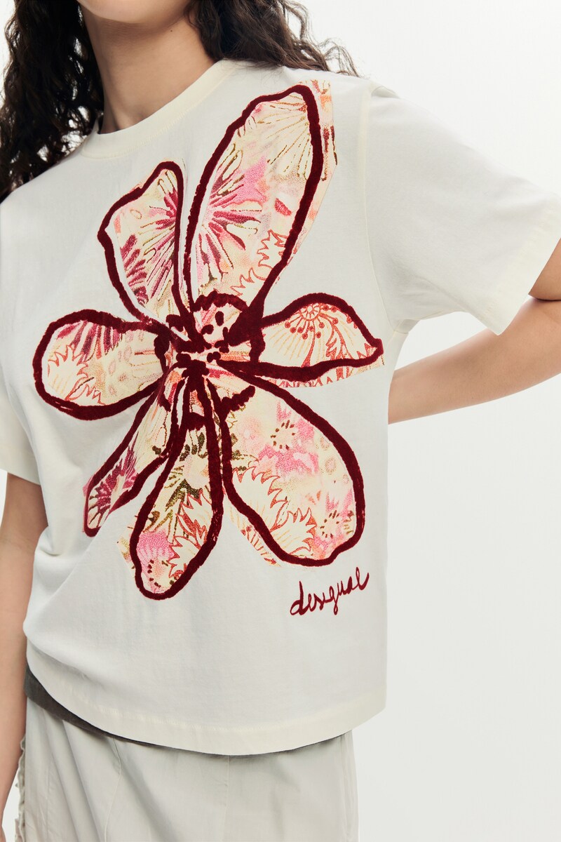【5サイズ展開】フローラルプリントTシャツ 2026SS 新作/デシグアル(Desigual)