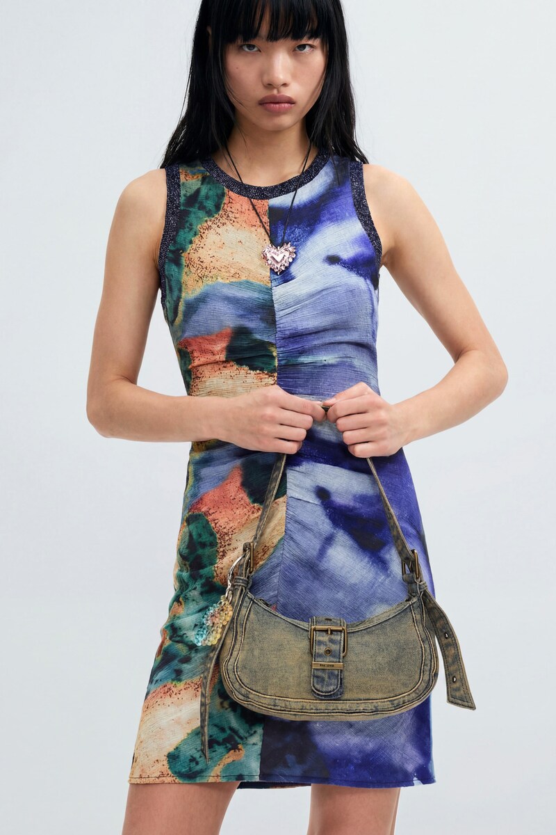 【5サイズ展開】アシンメトリープリントミニドレス 2026SS 新作／デシグアル（Desigual）｜丸井（マルイ）店