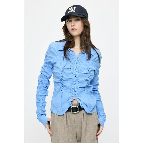 BUTTON UP SHIRRING シャツ／マウジー（MOUSSY）｜丸井（マルイ）店