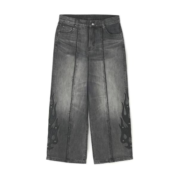 SUPPLIER／サプライヤー／Fire Tribal Leather Patch Baggy De／エルエイチピー（LHP）