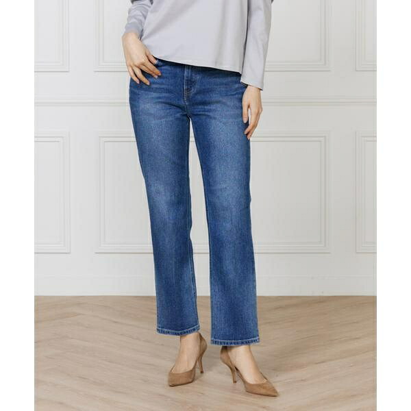 スリムストレートデニム Celery Long《Healthy DENIM》／イネド（INED）
