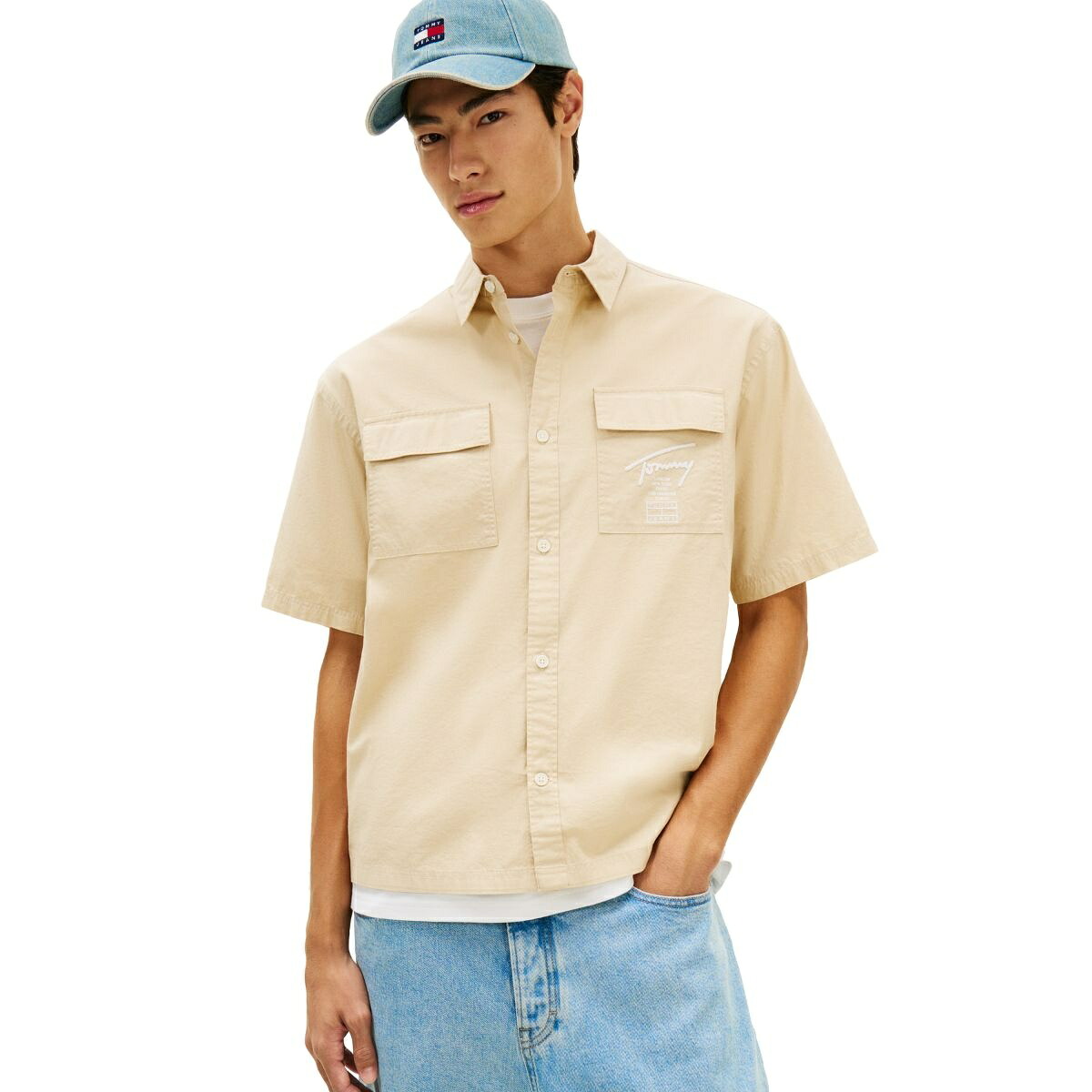 ボクシースケーターシャツ/トミー ジーンズ(TOMMY JEANS)