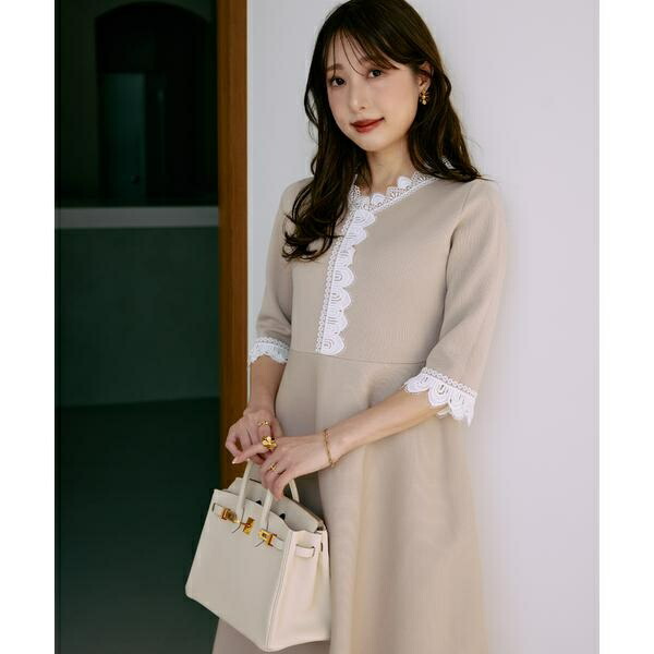 《惜しみ無い大いさ》愛され古典的“Lace”編み物衣裳《M Maglie le cas／マーリエ ル テープ（Maglie le cassetto） ワンピース-レディースファッション