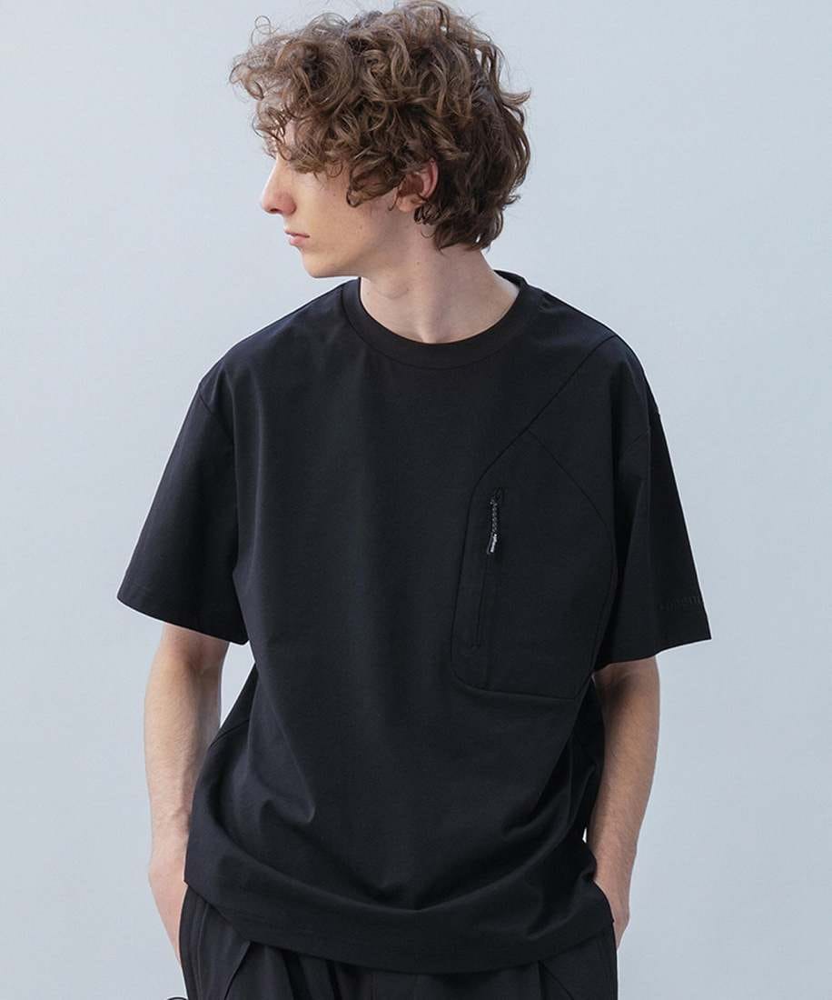 +phenix コンシールファスナーポケット ショートスリーブTシャツ／プラスフェニックス（plus phenix）
