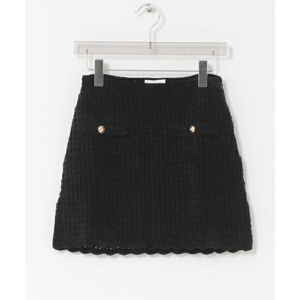 GANNI　CHENILLE CROCHET SKIRT／アーバンリサーチ（URBAN RESEARCH）