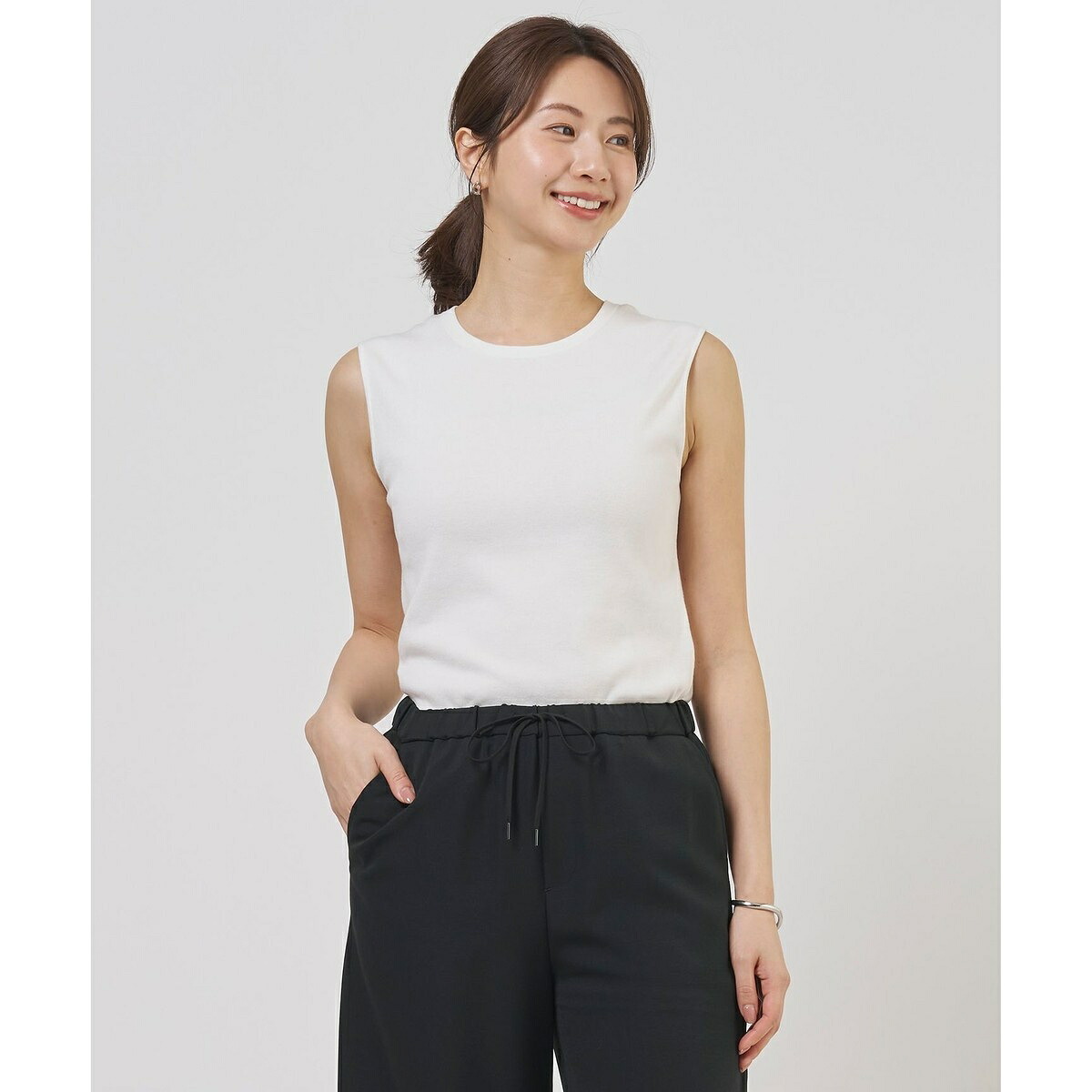FINE COTTON SLEEVELESS タンクトップ／Ｊプレス（J.PRESS）