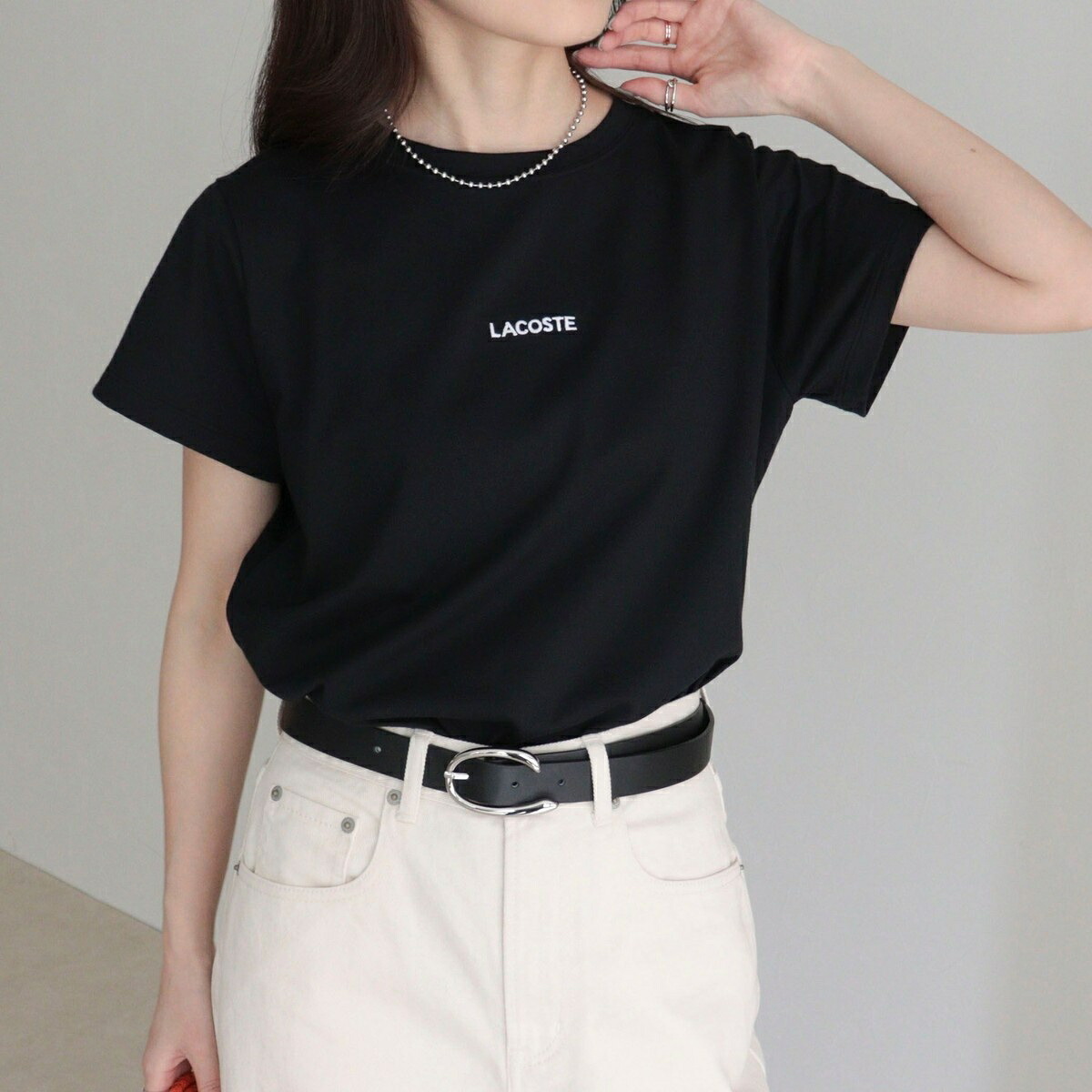 【LACOSTE／ラコステ】ロゴ入り半袖Tシャツ／フレディエミュ（fredy emue） 7,040円