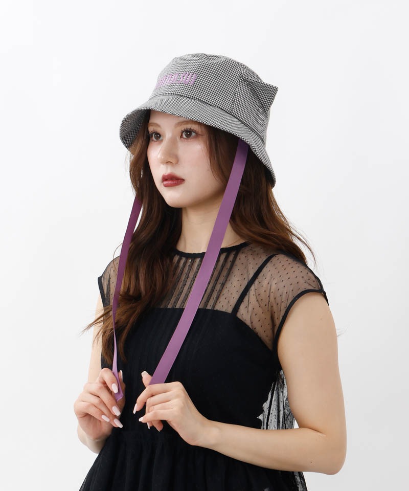 【 ANNA SUI（アナ スイ）】ネコ耳ロゴ刺しゅうクロッシェハット／アナ スイ（ANNA SUI）