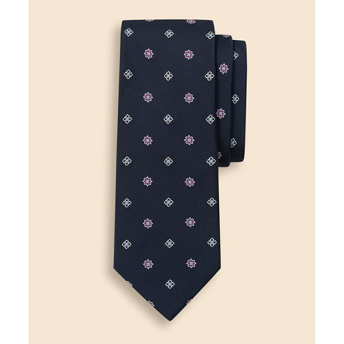 シルク　スクエア&times;フラワー　ジャカードタイ／ブルックスブラザーズ（Brooks Brothers）｜丸井（マルイ）店