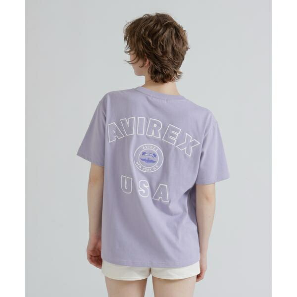 《WOMAN》VARSITY LOGO S／S T-SHIRT／アヴィレックス（AVIREX）