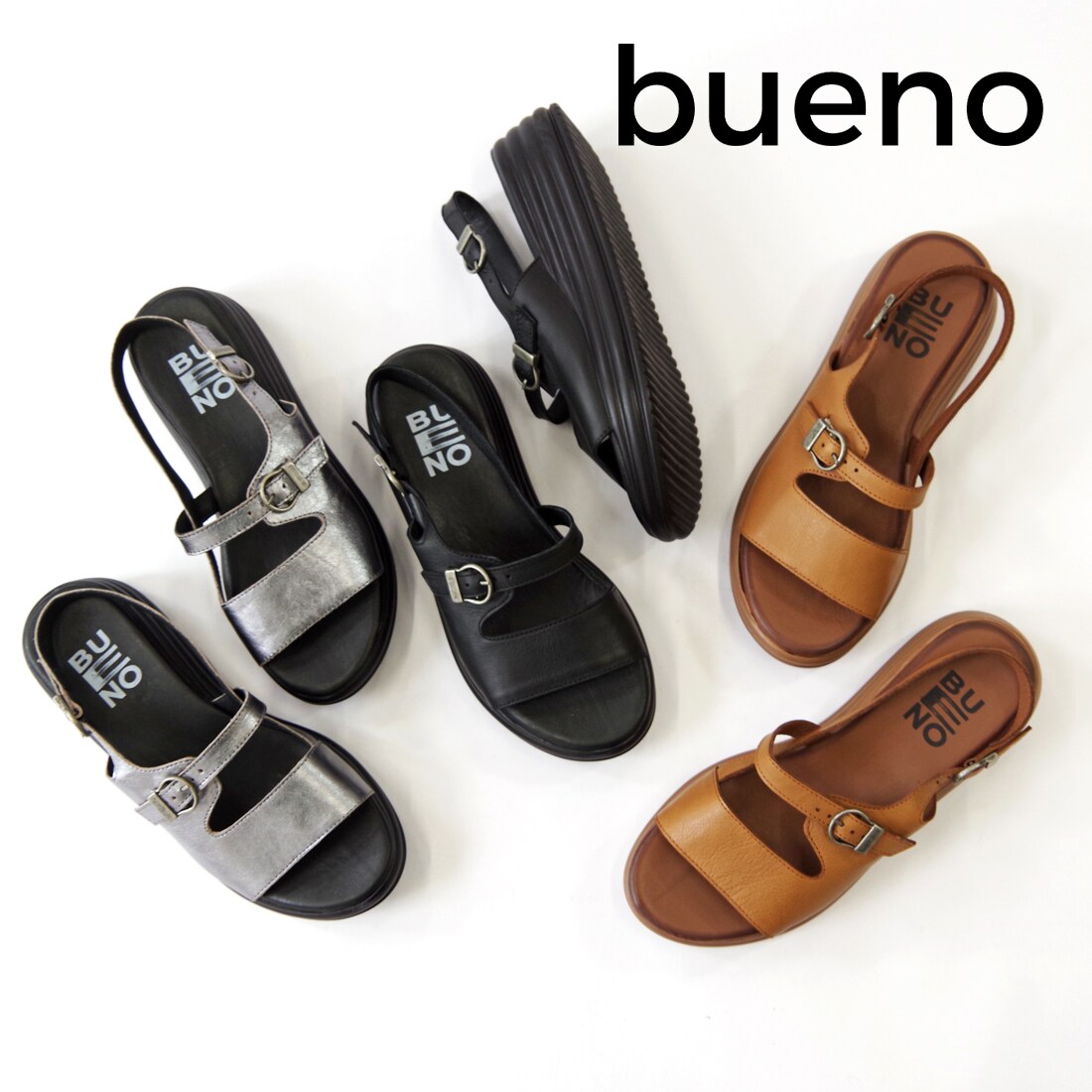 BUENO (ブエノ) / レザー バックストラップサンダル G3302/シュークローゼットセレクト(SHOE CLOSET SELECT)|丸井(マルイ)店