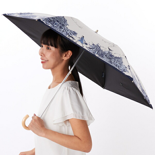 【 Aquascutum】ガールプリント晴雨兼用傘（折りたたみ傘）／アクアスキュータム（AQUASCUTUM）