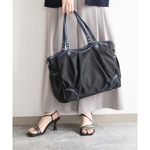 [2WAY/撥水/A4収納可]レザージョイントタックデザイントートバッグ／MK ミッシェルクラン バッグ（MK MICHEL KLEIN BAG）