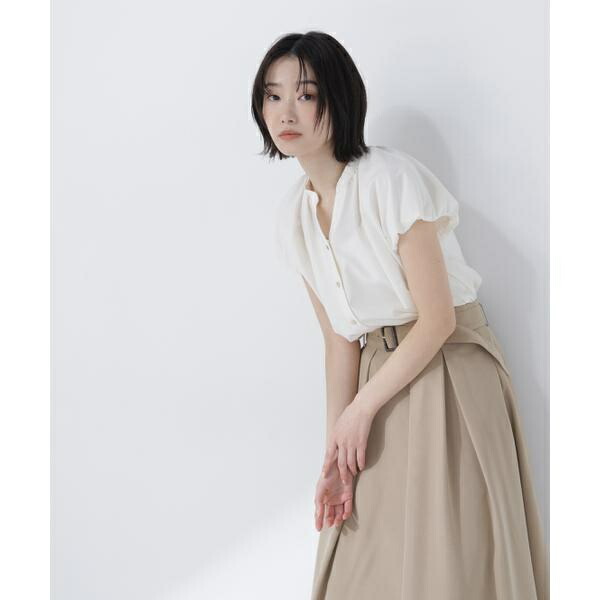 バルーンスリーブブラウス／ナチュラルビューティーベーシック（NATURAL BEAUTY BASIC）