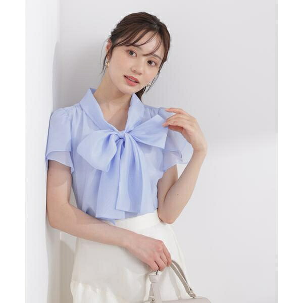 チューリップ袖リボンブラウス 26SS／プロポーション ボディドレッシング（PROPORTION BODY DRESSING）