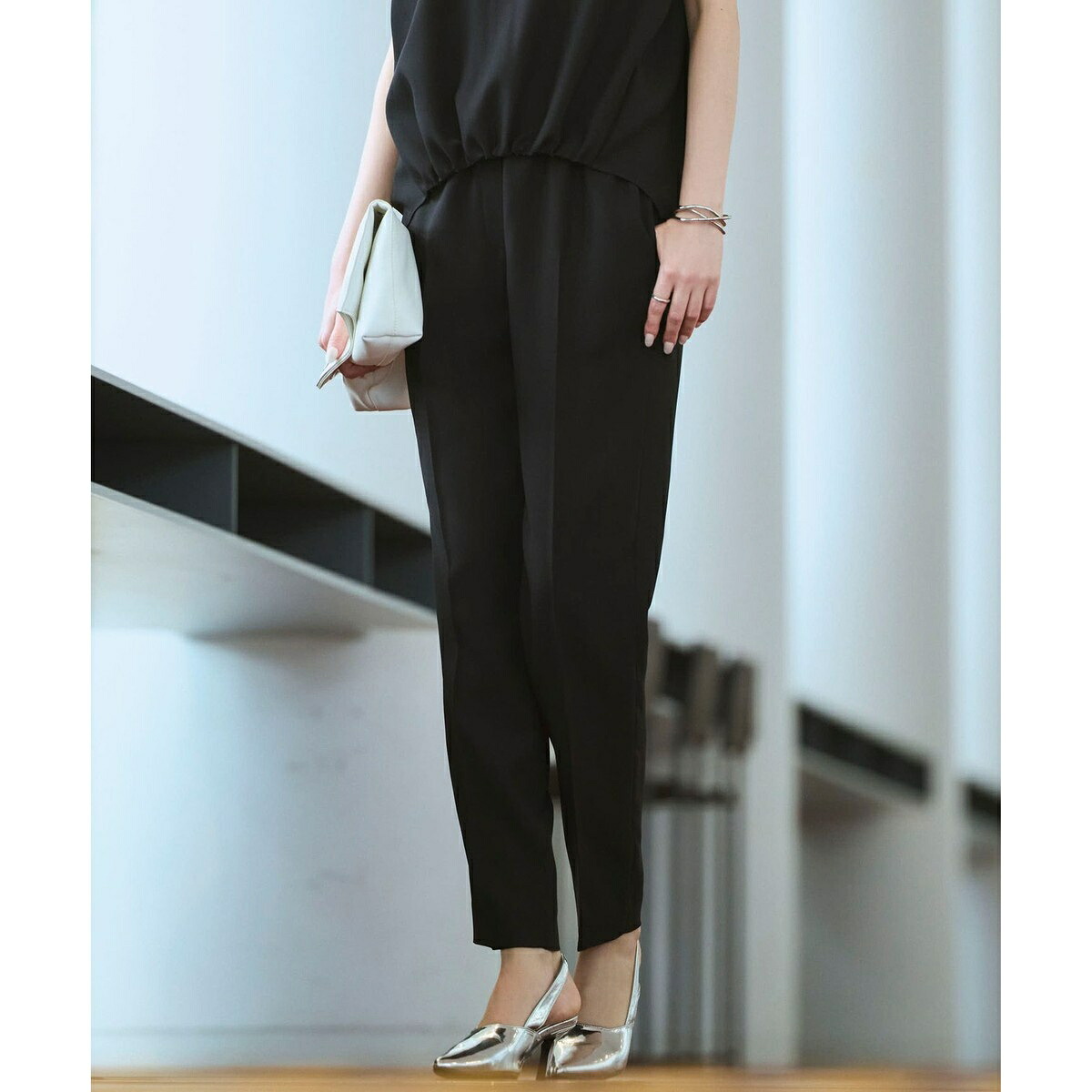 【WEB限定カラーあり】FluidBackSatin ドロストパンツ／ICB（ICB） 15,675円