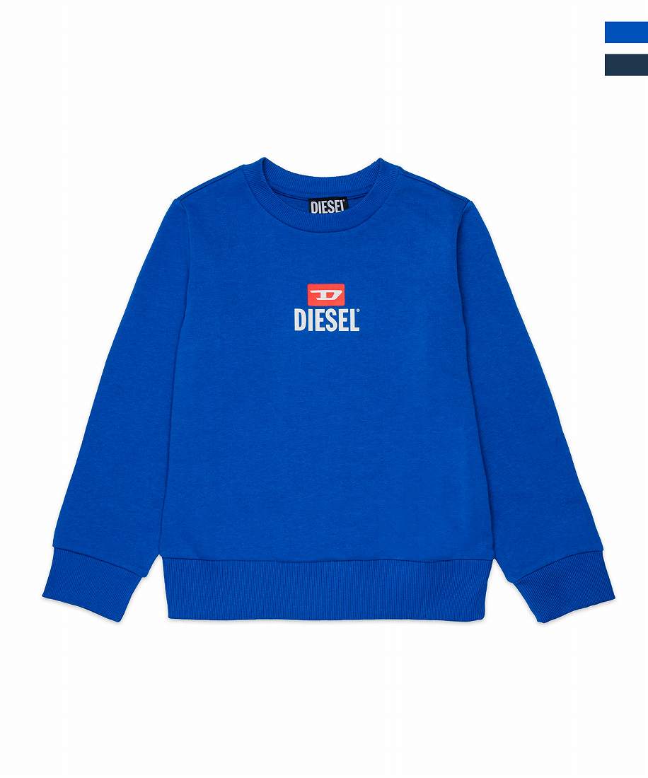 DIESEL ワンポイントブランドロゴスウェットプルオーバー／ディーゼル（DIESEL）