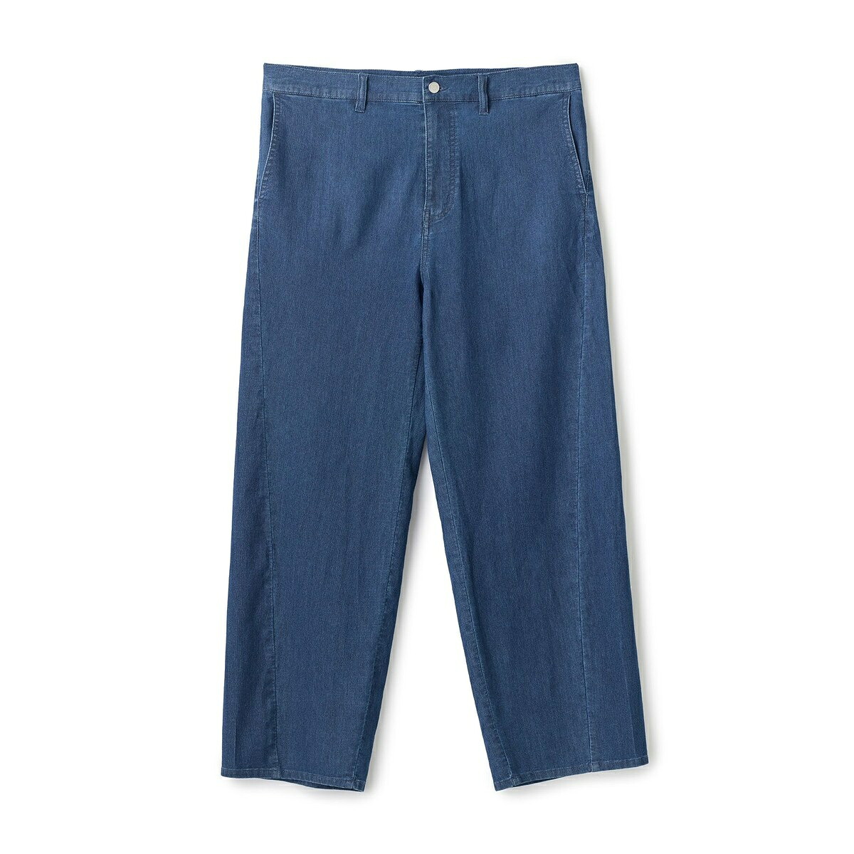 メッシュデニムカーブパンツ〈ストレッチ・軽量・ハンドウォッシャブル・通気性〉／ユニオンステーション（UNION STATION）