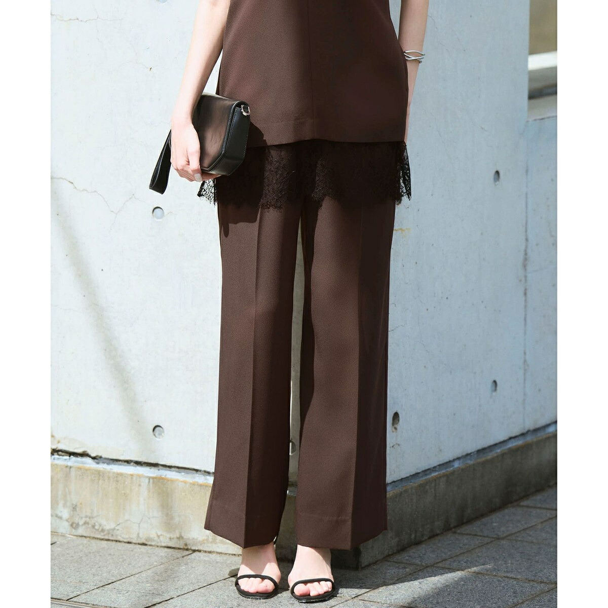 【CLASSY.掲載・新色追加・WEB限定カラーあり】FluidBackSatin ワイドパンツ／ICB（ICB）｜丸井（マルイ）店