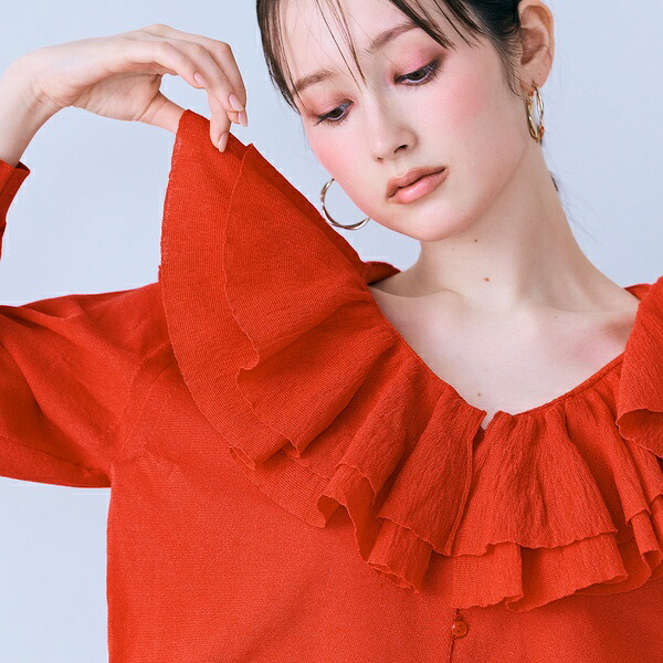 ミルフィーユラッフルカラーカーディガン／オーディア ミューズ（Audie a Muses） 21,450円