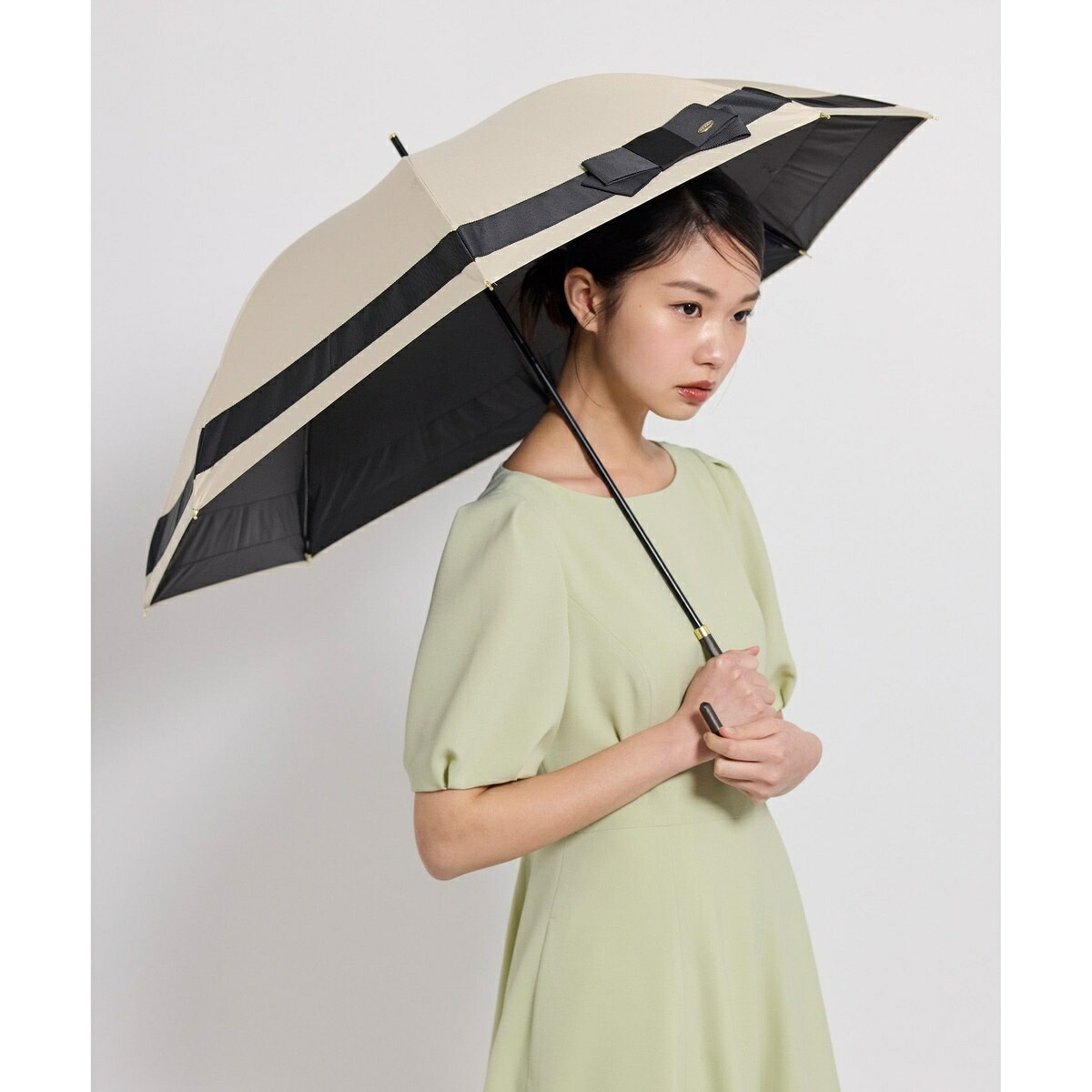 【晴雨兼用】SIDE RIBBON UMBRELLA 長傘/トッカ(TOCCA)