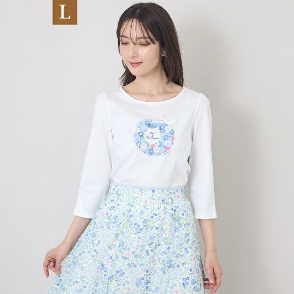 【L】フルールモチーフ カットソー／トゥービーシック（TO BE CHIC）｜丸井（マルイ）店