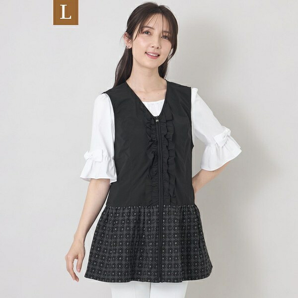 【L】エンブロイダリーエレガンス ジレ／トゥービーシック（TO BE CHIC）
