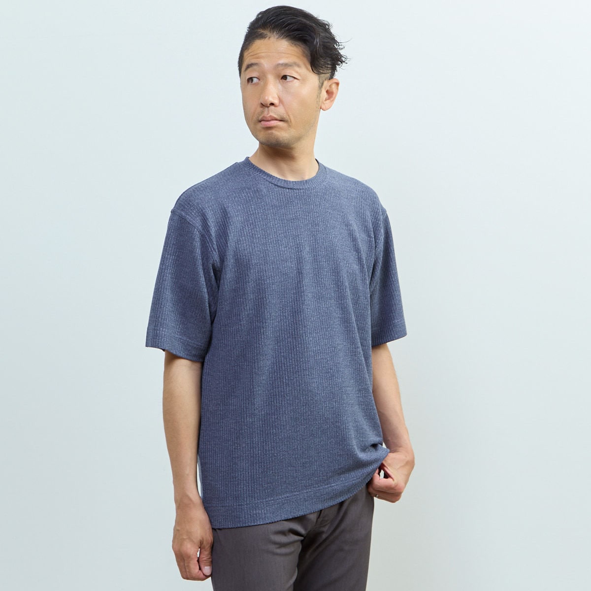 リンクスストライプスタンダードTシャツ／メンズメルローズ（MEN'S MELROSE）