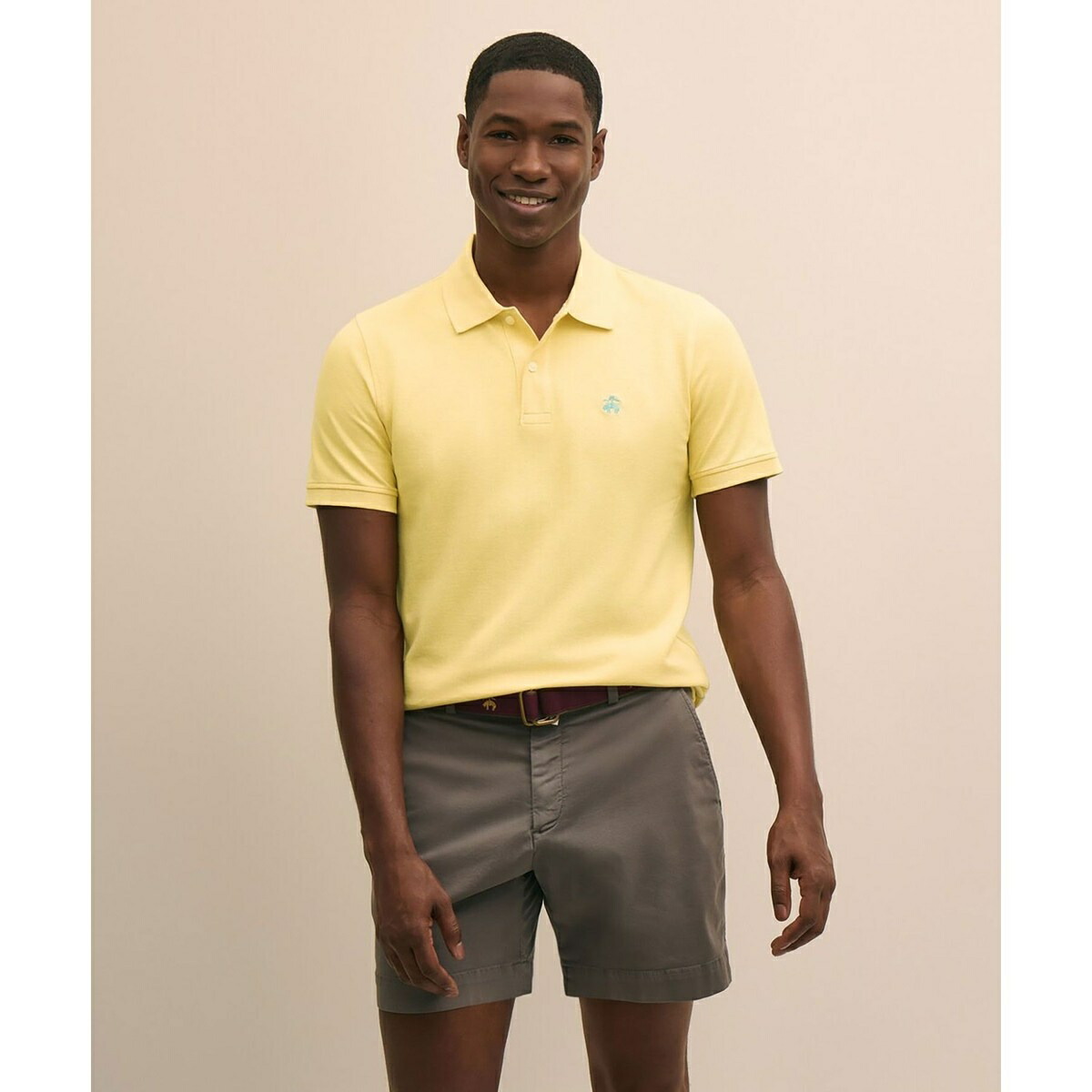 スーピマコットン　ストレッチピケ　GFロゴ　シーズナルカラー　ポロシャツ　Slim Fit／ブルックスブラザーズ（Brooks Brothers）