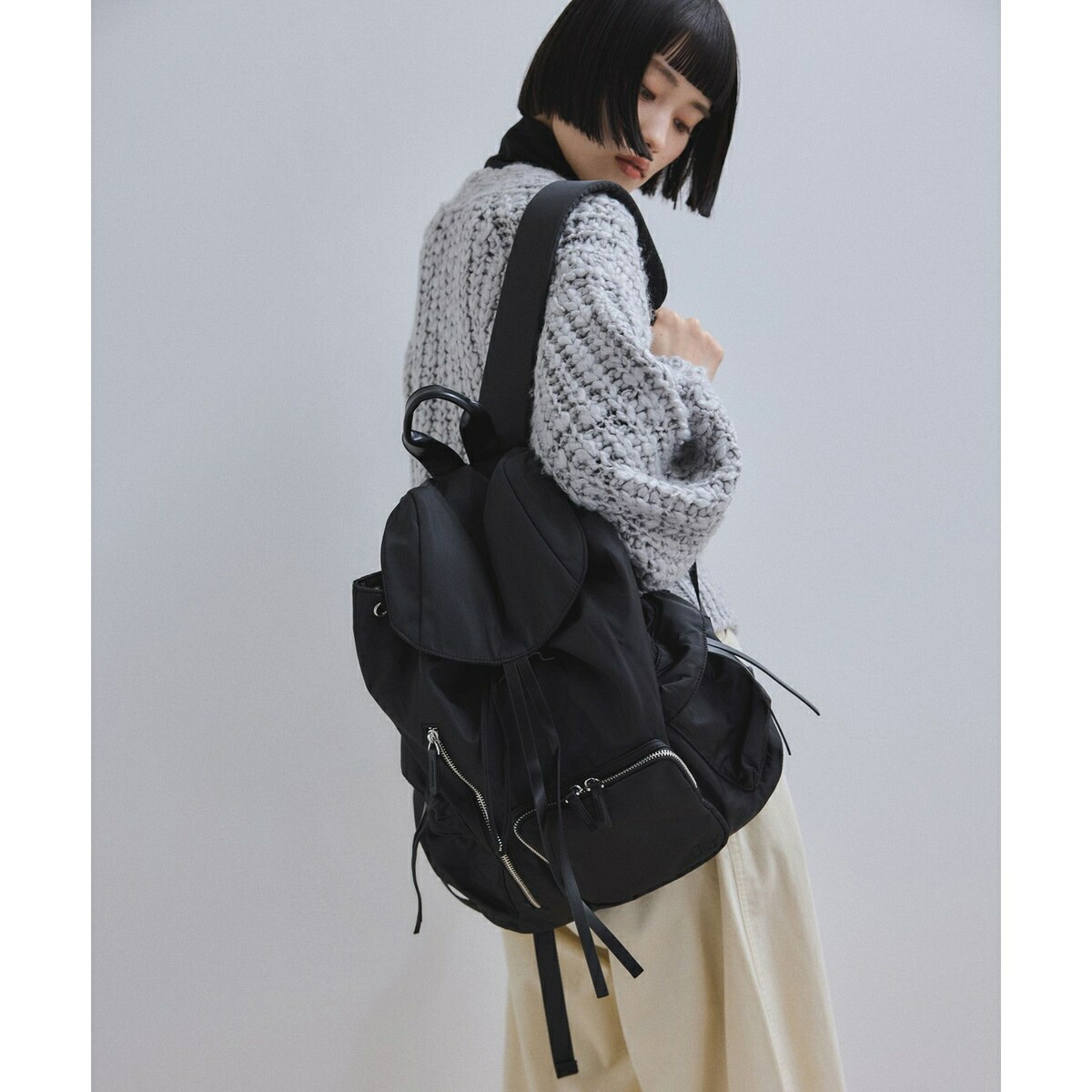 【WEB限定】フラップポケットリュックサック／アダムエロペ（ADAM ET ROPE'）