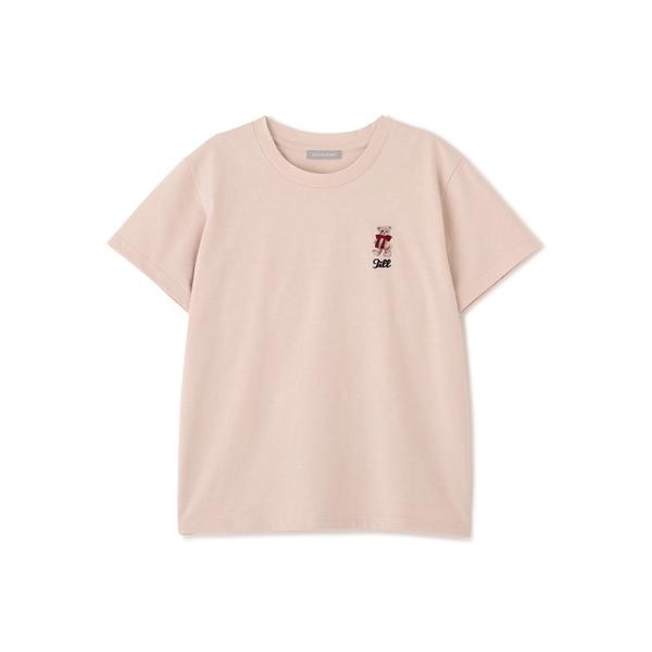 ＜BEARシリーズ＞刺繍Tシャツオーガニックコットン／ジル バイ ジル スチュアート（JILL by JILL STUART）