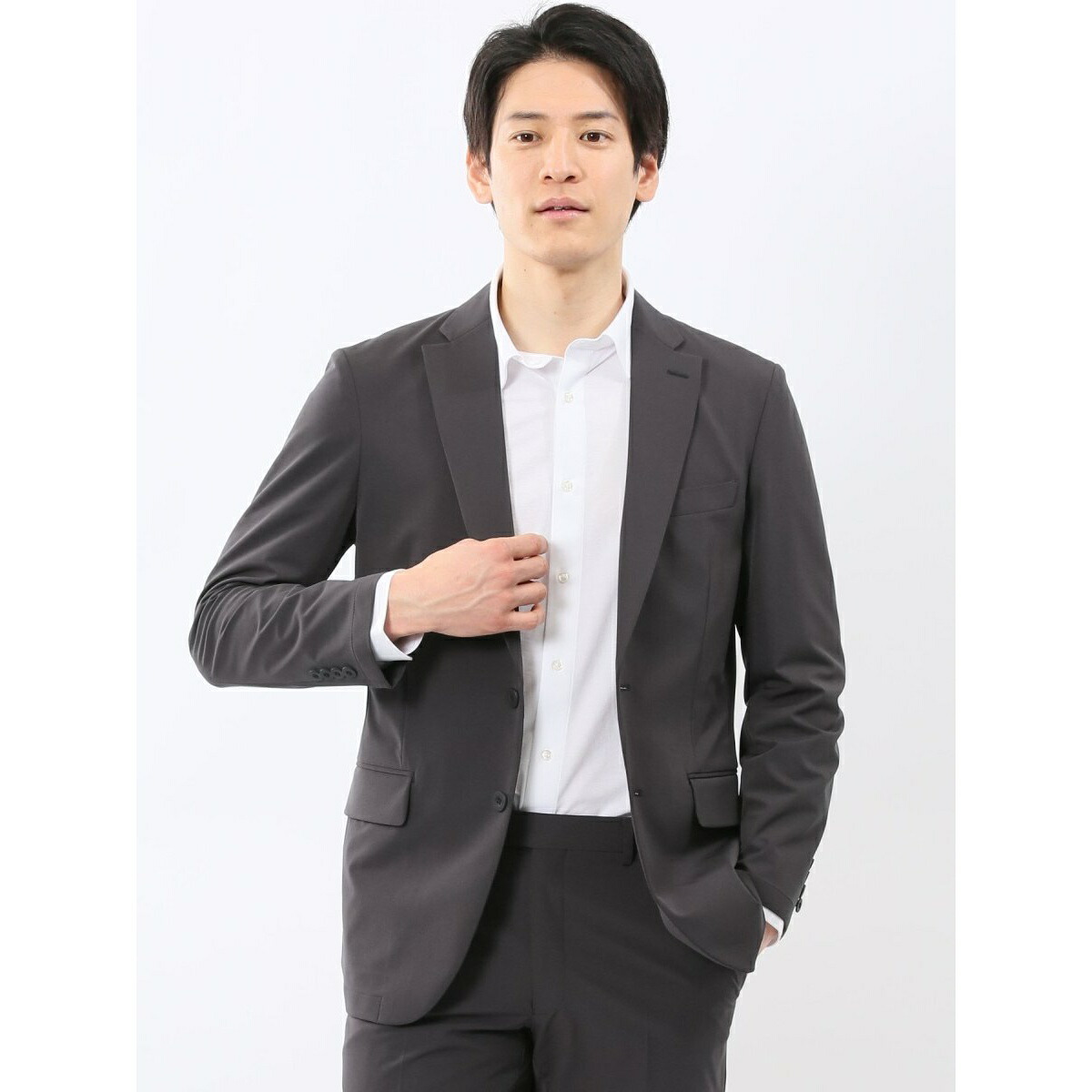 【ストレッチ ウォッシャブル】m.f.エディトリアル 2釦 ジャケット(セットアップ可能)／m.f.エディトリアル（m.f.editorial）