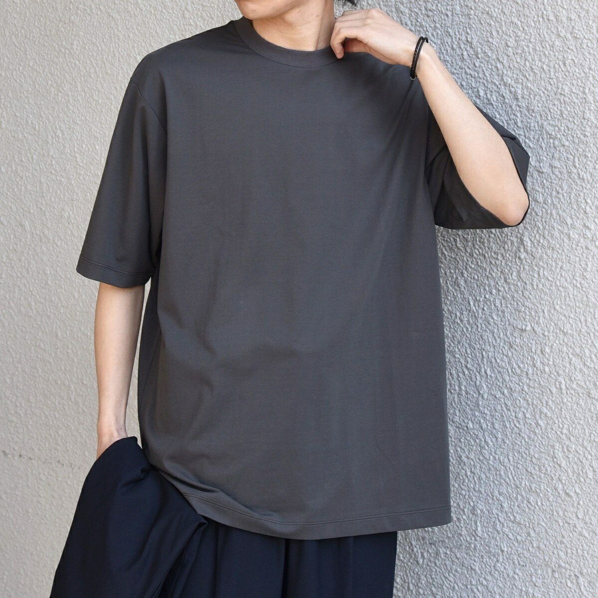 SHIPS any:〈遮熱〉SOLAMENT(R) セミ モックネック リラックス Tシャツ◇／シップス エニィ（SHIPS any）