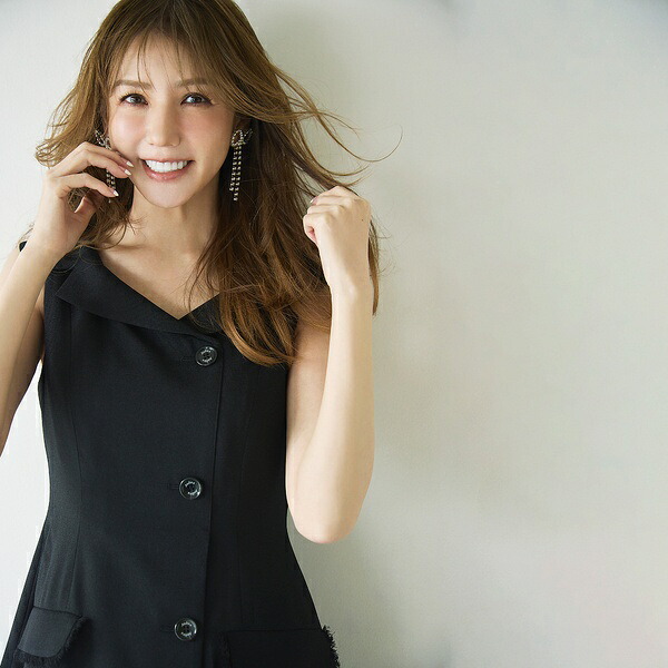 【モデル美香×Audie a Muses】ラップ風デザインワンピース／オーディア ミューズ（Audie a Muses）