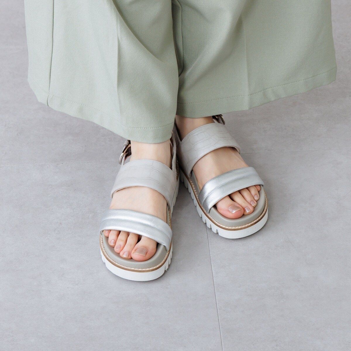 足裏フィット楽々サンダル◆【卑弥呼26SS】ウェーブソールフットベットサンダル/661208／HIMIKO（HIMIKO）｜丸井（マルイ）店