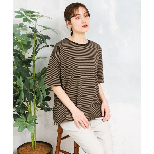 【大きいサイズ】ボーダーTシャツ／エウルキューブ（eur3）