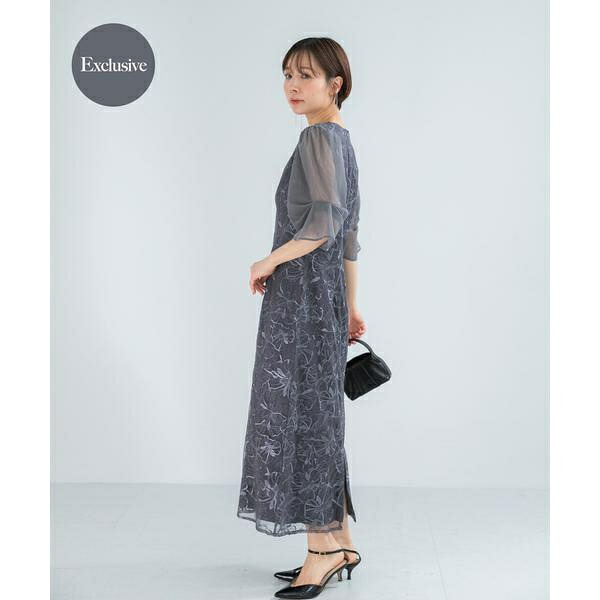 『別注』kaene&times;ROSSO　フラワーエンブロイダリードレス／アーバンリサーチ ロッソ（URBAN RESEARCH ROSSO）｜丸井（マルイ）店 14,546円