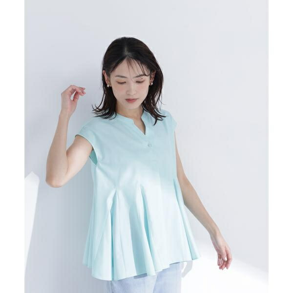 マチフレアブラウス／ナチュラルビューティーベーシック（NATURAL BEAUTY ベーシック） トップス-シャツ・ブラウス